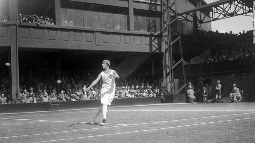 Spanish player Lili de Alvarez at Wimbledon, 1928