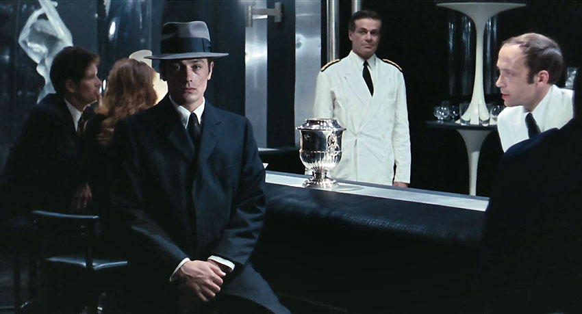 Alain Delon in a scene from Le Samourai