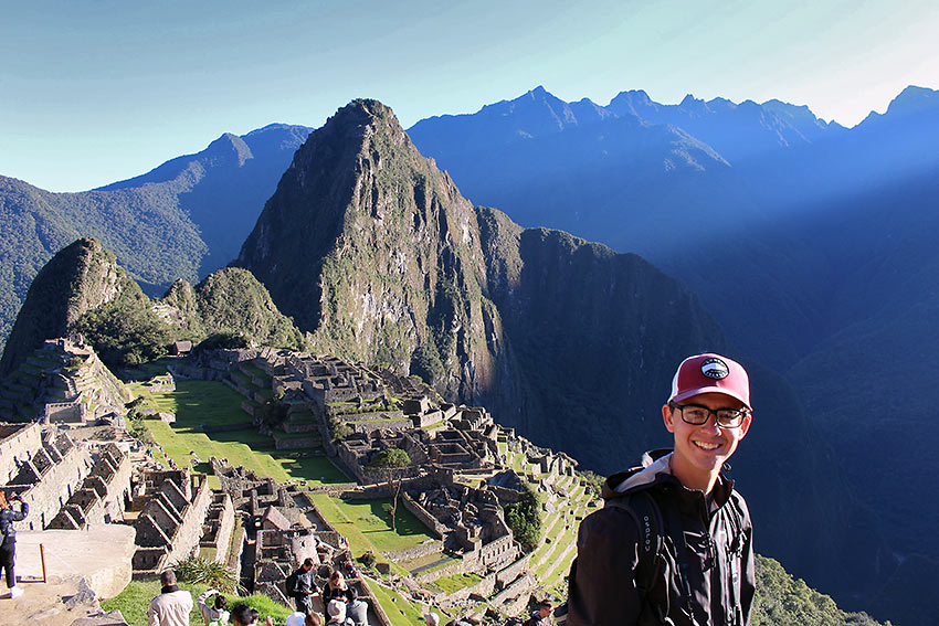 the author at Machu Picchu