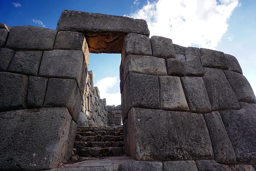 Sacsayhuamán - a citadel on the northern outskirts of the city of Cusco, Peru