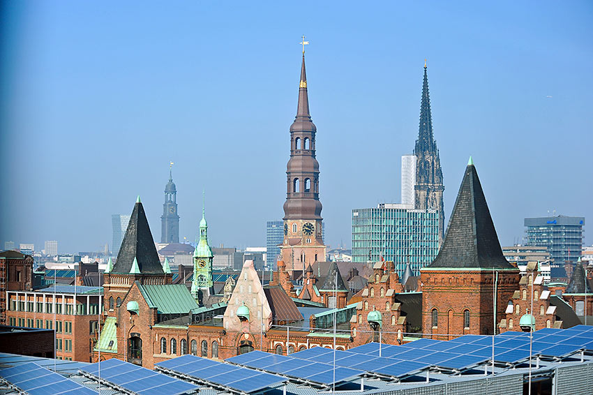 Hamburg rooftops