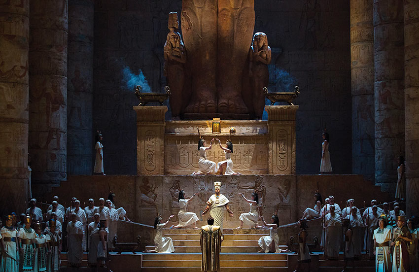 a scene from Verdi's 'Aida'