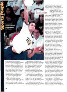 Dan Landry featured at Sports Illustrated, 1993