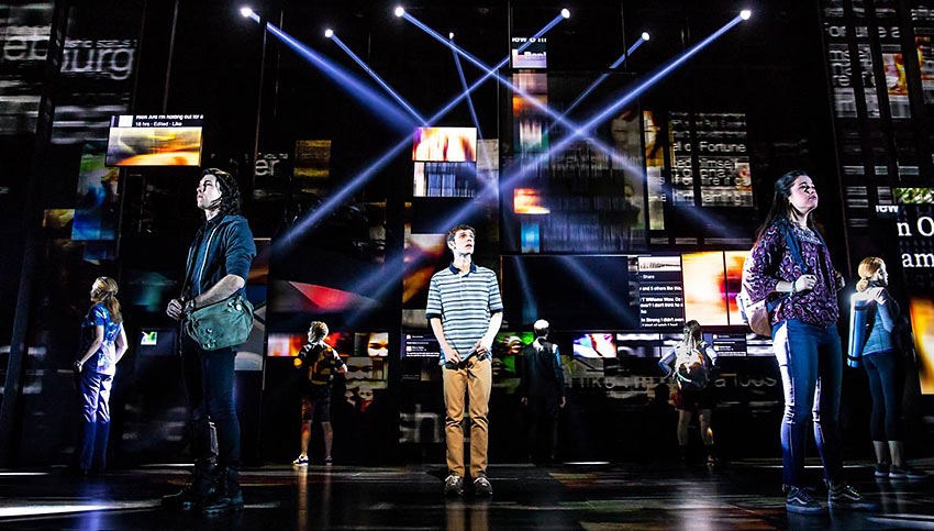 Ben Levi Ross as Evan Hansen and the Company of the First North American Tour of "Dear Evan Hansen”
