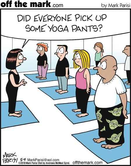 Parting Shot: Yoga Pants