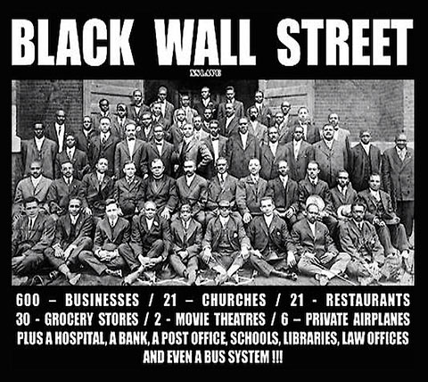 the Greenwood District was an affluent African-American community, nationally known as the Black Wall Street