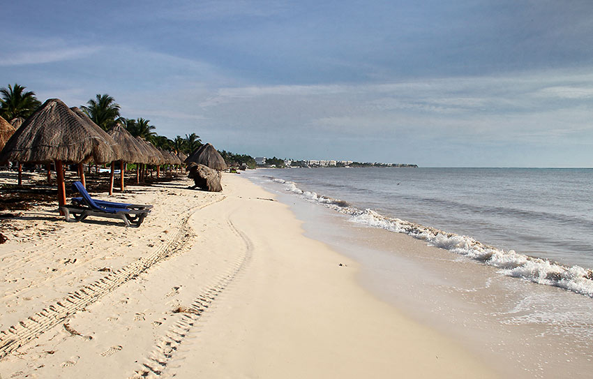 a beach in Cancun