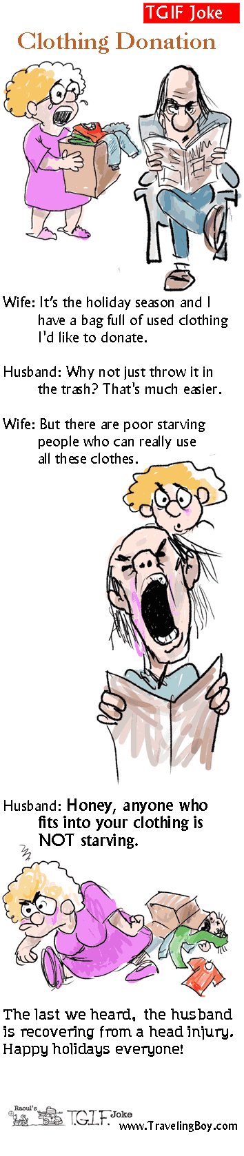 Joke of the Week: Clothing Donation