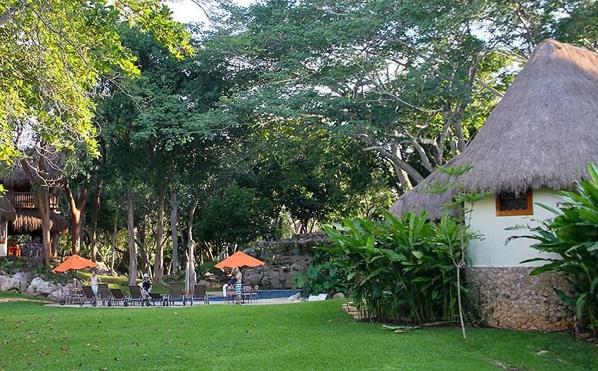 the Mayaland Hotel at the Chichen Itza archeological site