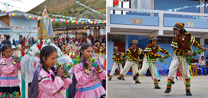 participants at a primary school anniversary celebration