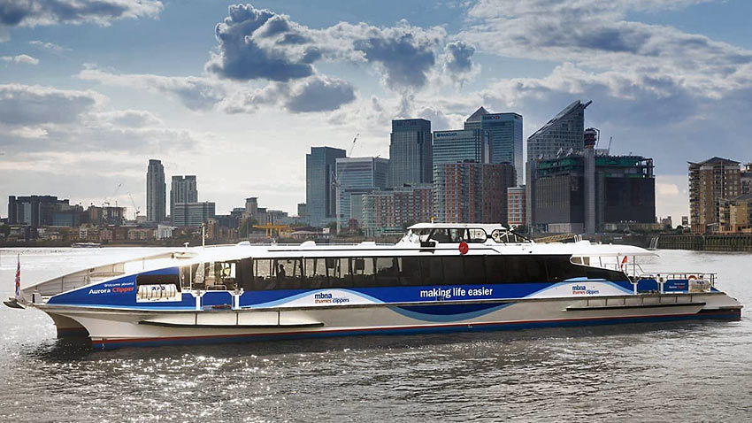 Thames Clippers catamaran