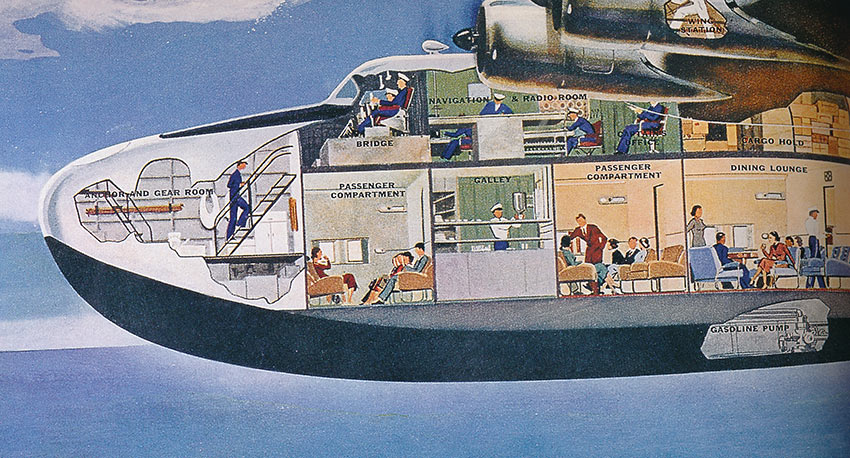 illustration inside 'Pan-Am – An Aviation Legend' by Barnaby Conrad III