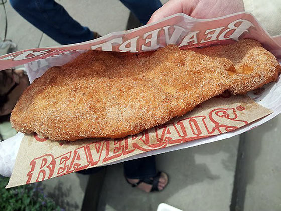 the beaver tail: an Ottawa Winterlude snack