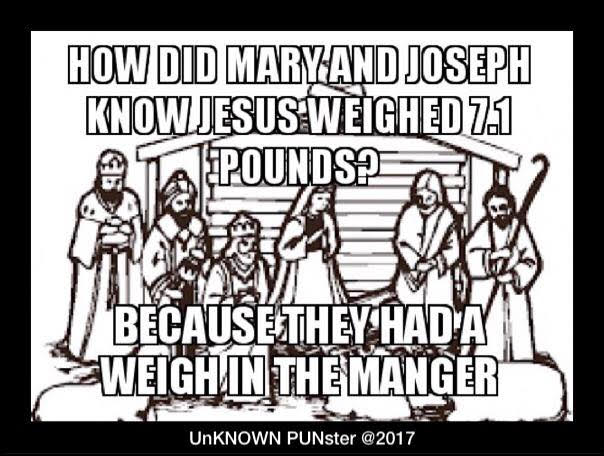 Don's Puns: Weigh in the Manger