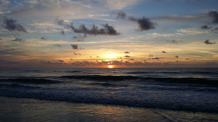 sunset at Amelia Island, Florida