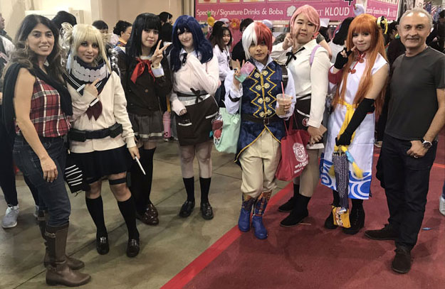 anime characters at the Comic Book Convention