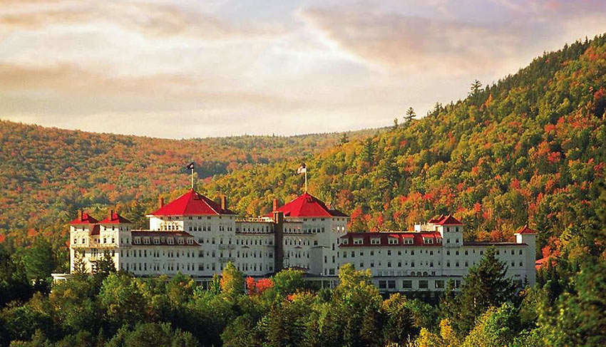 Omni Mount Washington Resort at the base of Mount Washington, New Hampshire