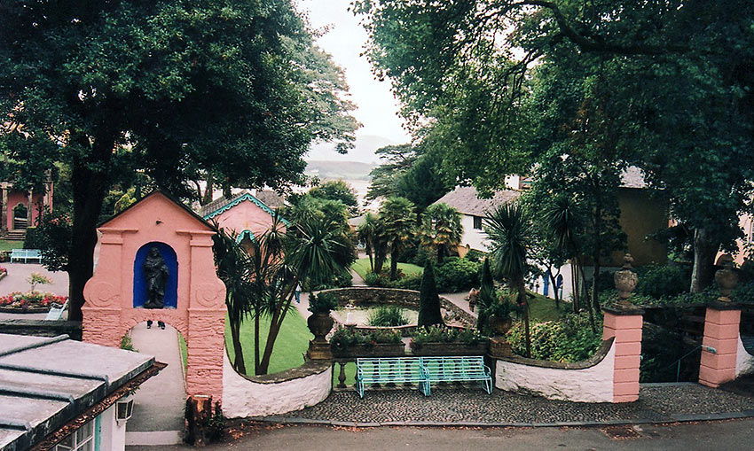 unconventional homes at Port Meirion Village, North Wales