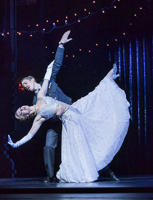 Ashley Shaw as Cinderella and Andrew Monaghan as Harry, the RAF pilot