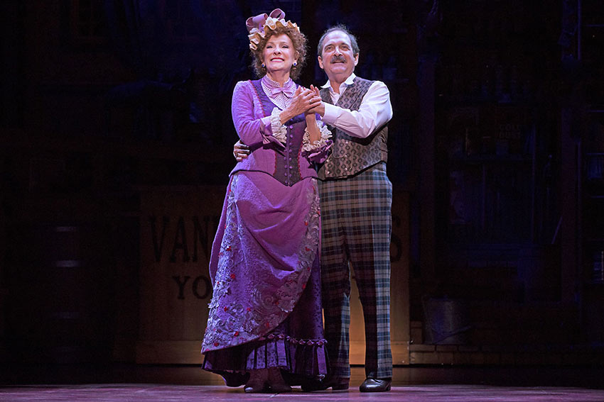 Betty Buckley and Horace Vandergelder perform in 'Hello Dolly'