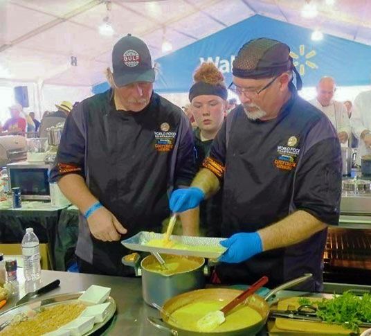 chef at the kitchen arena, 2018 International World Food Championships