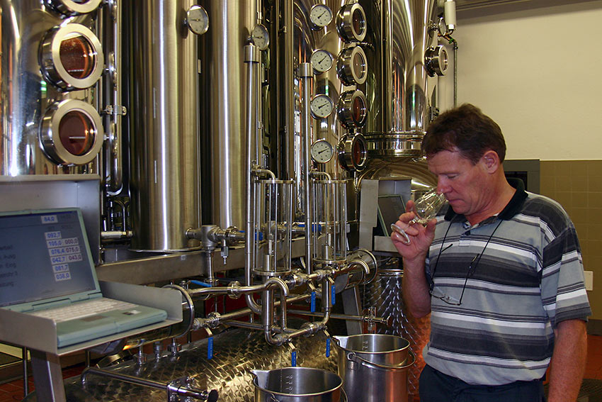 Arnold Dettling at his Kirschwelt distillery