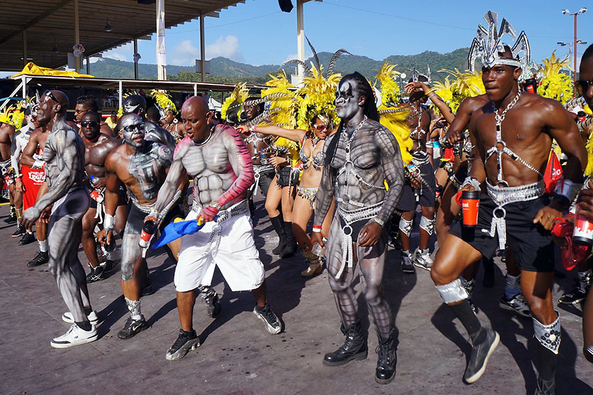 Trinidad & Tobago carnival dancers