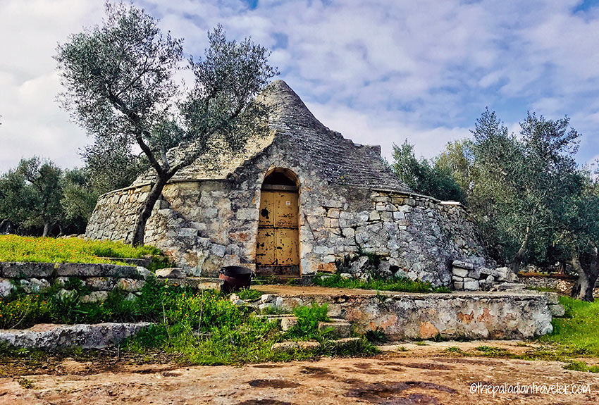 abandoned trulli with cone-shaped roof