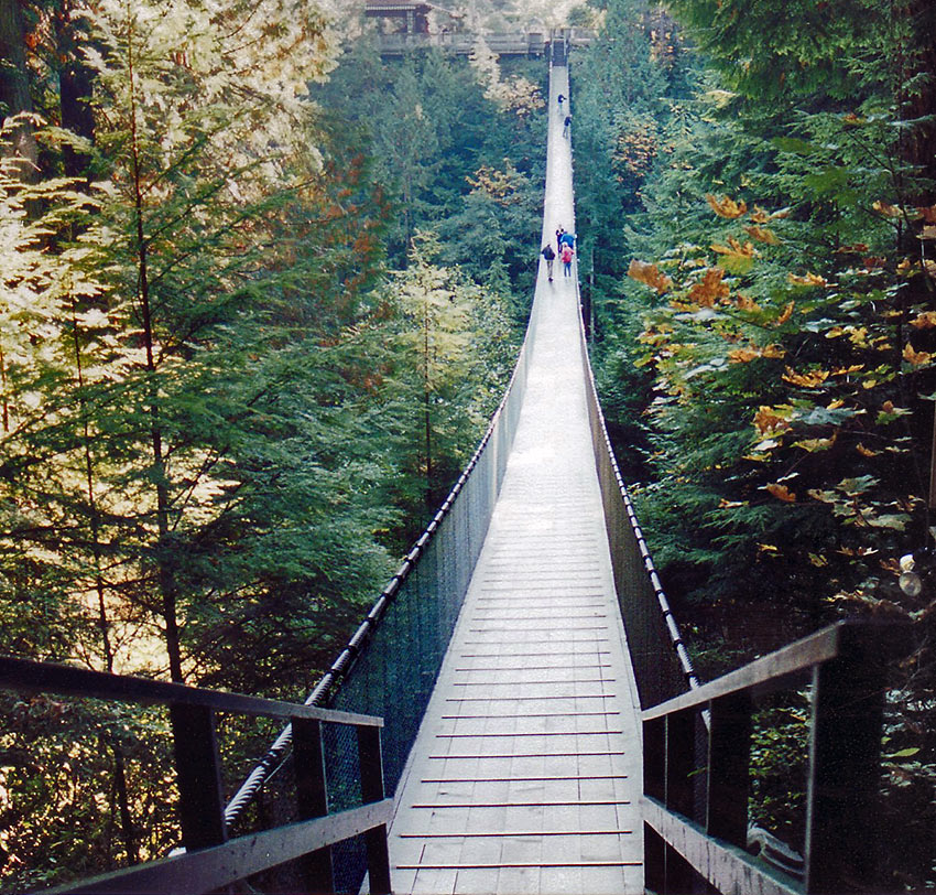 The Capilano Suspension Bridge Vancouver Canada