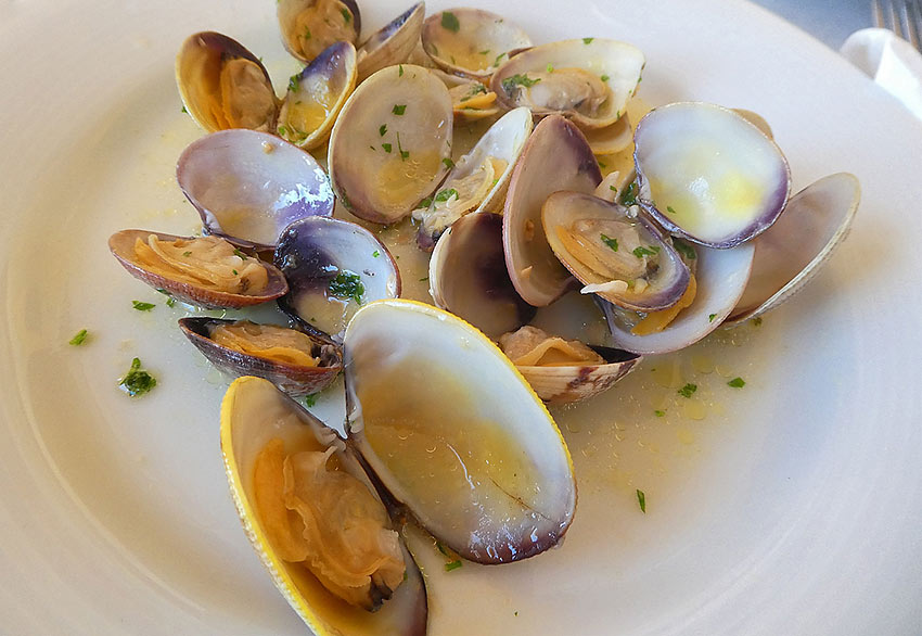 cooked clams