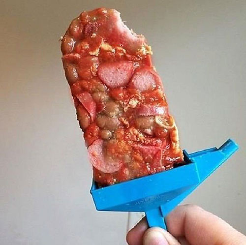 Frozen Pork, Beans, and Ketchup Pops
