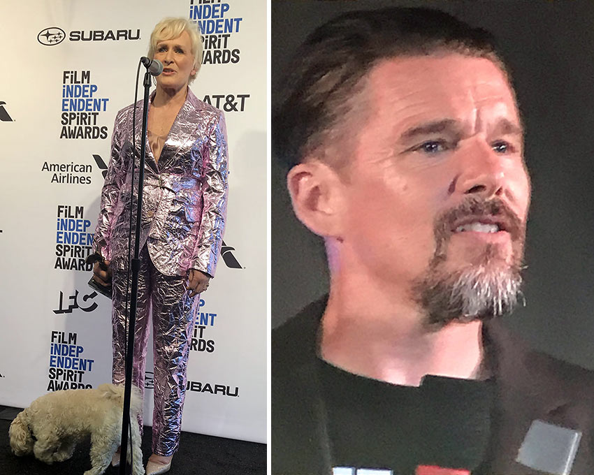 Glen Close and Ethan Hawke