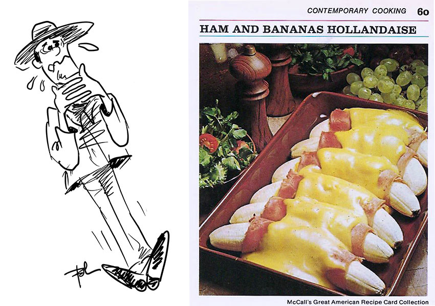 Ham and Bananas Hollandaise