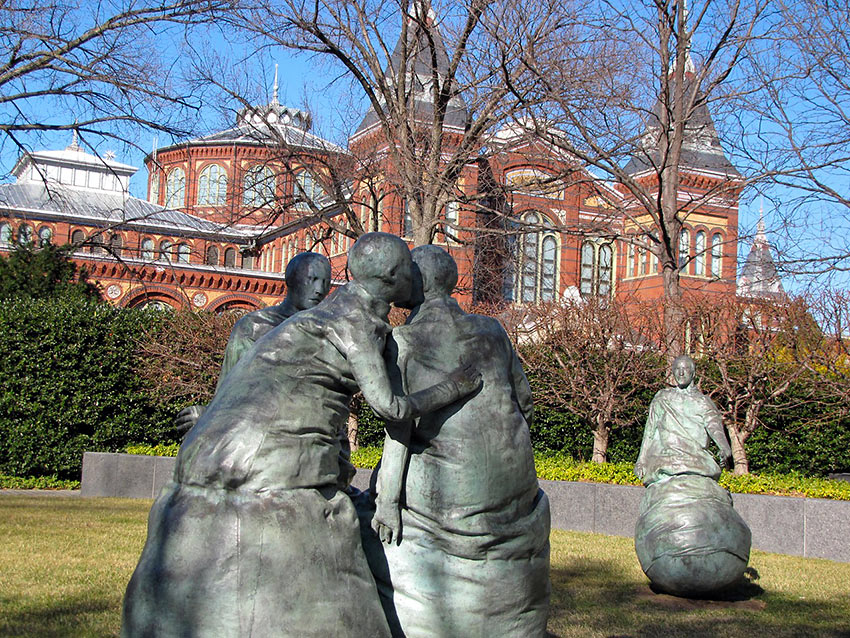 part of Last Conversation Piece by Juan Munoz, by the Hirshhorn Museum, Washington D.C.