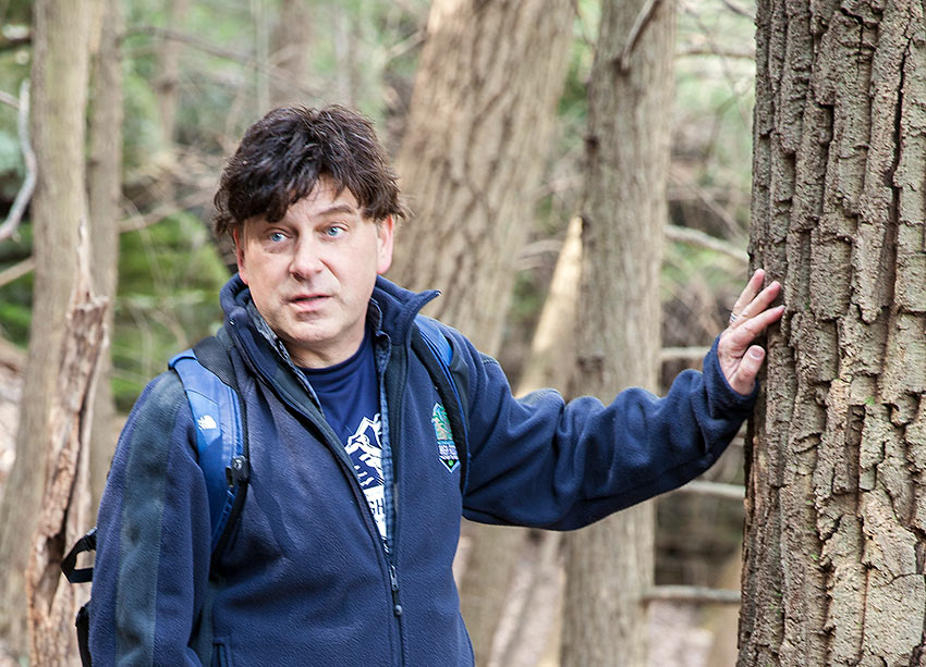 Ecologist Steve Roley at Ohio’s Hocking Hills State Park