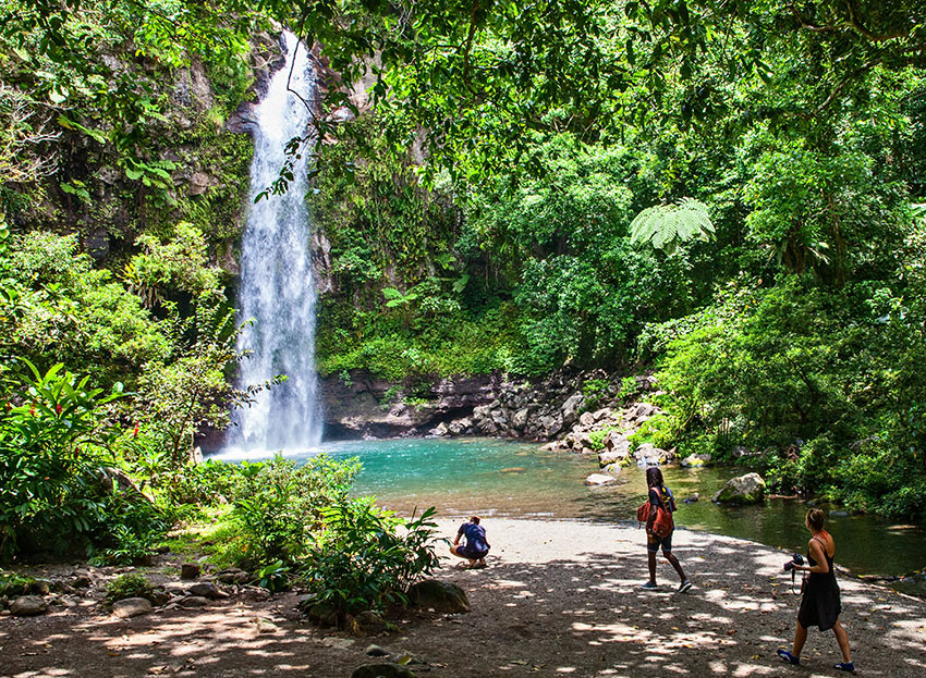 Tavoro Waterfalls, in Bouma National Heritage Park, Taveuni