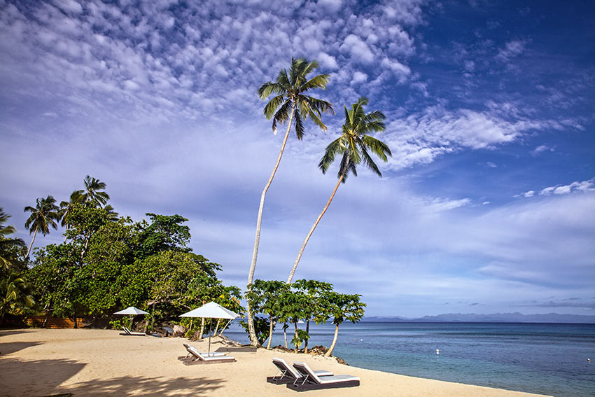 clouds above Beach Bungalow #1, at Tides Reach Resort, on Taveuni, Fiji