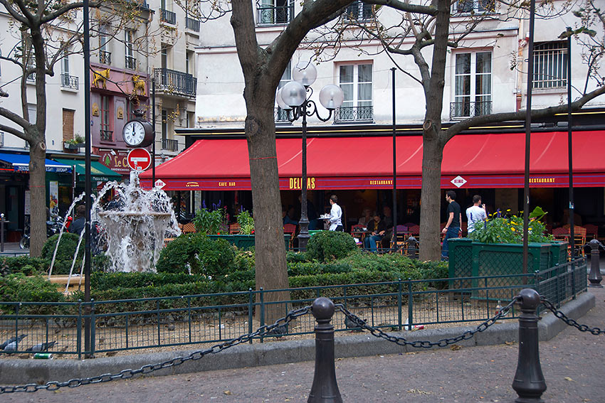 spot near Ernest Hemingway's former living quarters, Paris