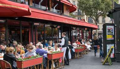 the La Rotonde, one of the legendary cafes along Boulevard du Montparnasse