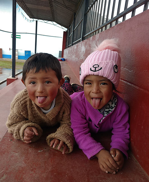 young Peruvian children