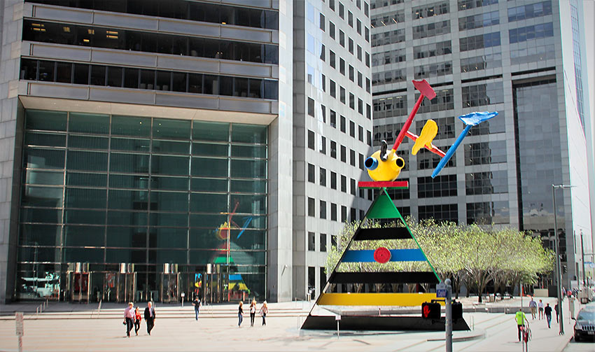 Joan Miro’s Personage and Birds, Houston