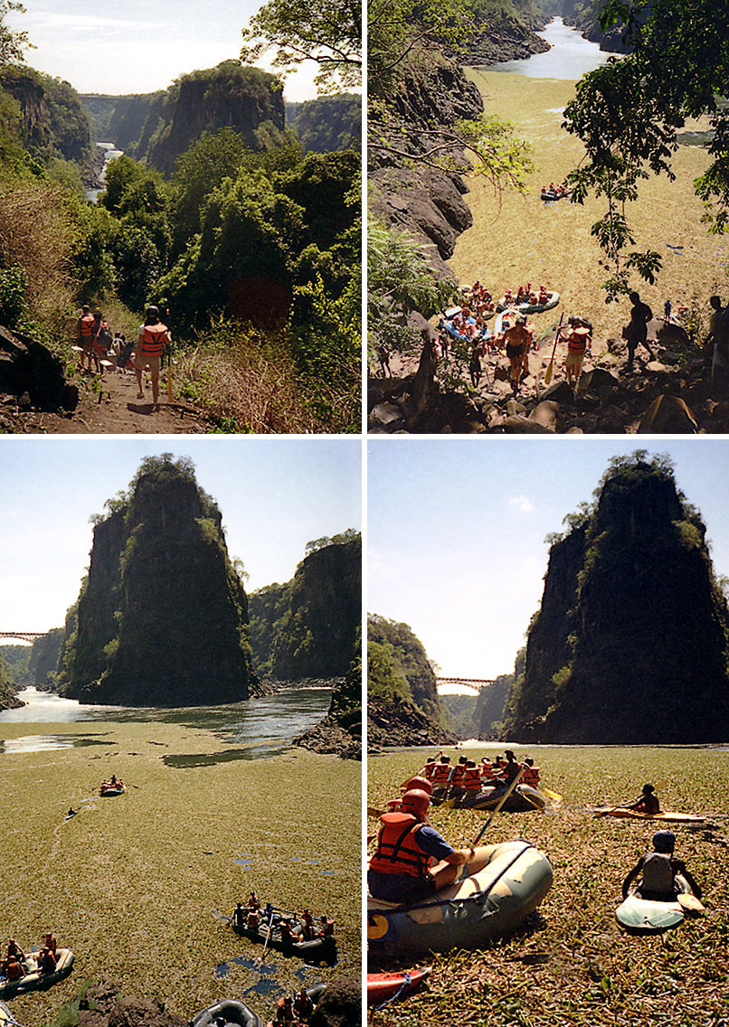 rafting the Zambezi River