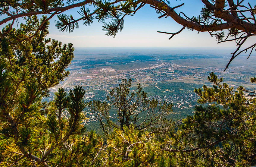 overlooking Colorado Springs