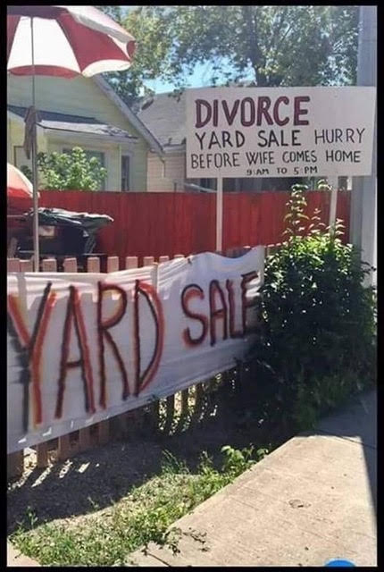 Parting Shot: Divorce Yard Sale