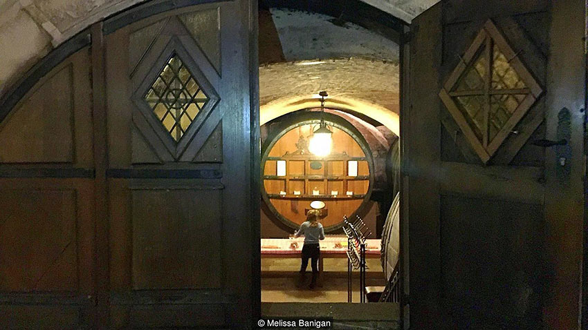 wine storage at the Cave Historique des Hospices de Strasbourg