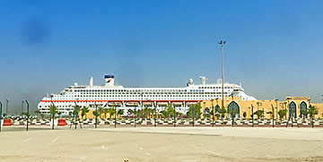 Karnika at the cruise terminal in Dubai