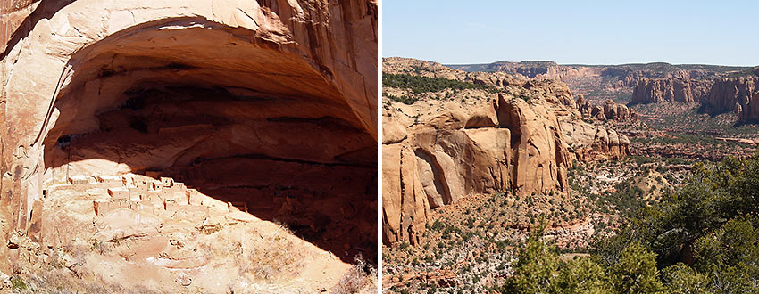 landscape scenery inside the Navajo Indian Reservation