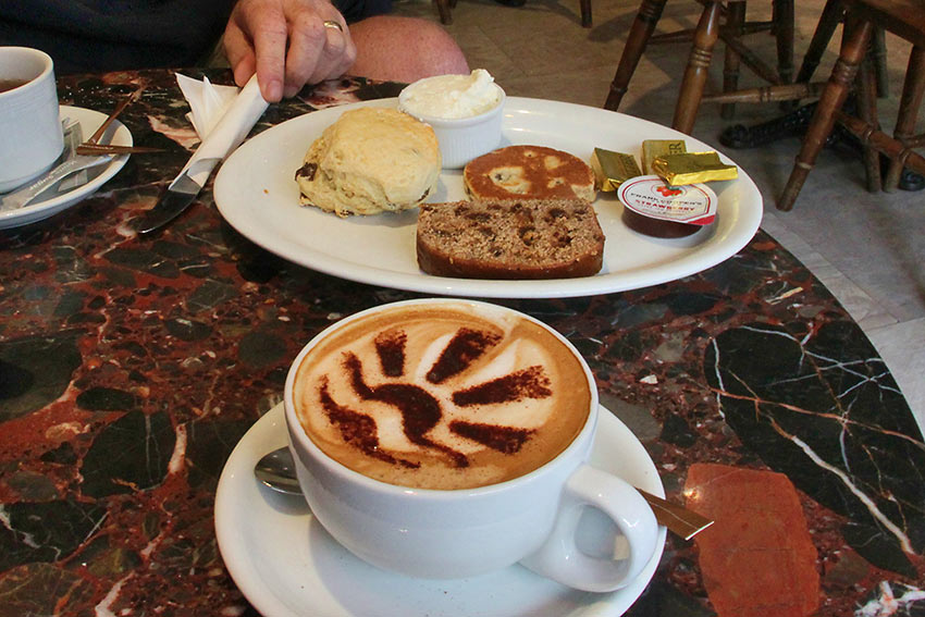 Cream Tea: Bara Brith (speckled bread), Welsh Tea Cakes, scones and clotted cream