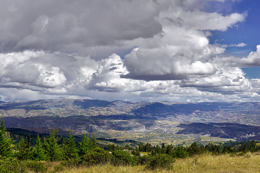 view of Ayacucho valley and city from the Pampa de Ayacuch