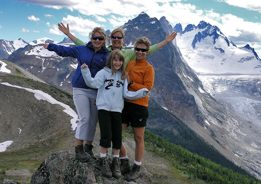 family at the Bugaboos